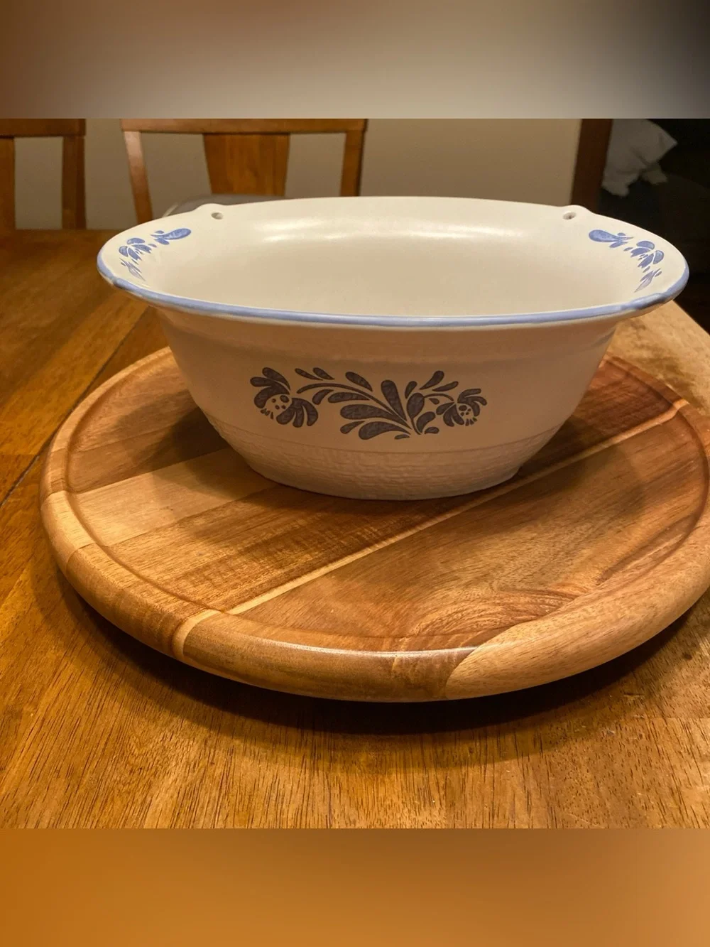 RARE Vintage Pfaltzgraff Yorktowne Large Oval Serving Bowl, 1.5 Qt 10”x8”x5”
